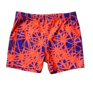 BCG Academy Girls Bright Orange Blue Training Shorts Quick-Dry Size Medium 8/10